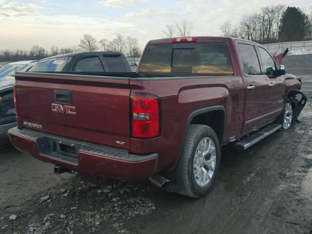 3GTU2VEC7EG203174 - 2014 GMC SIERRA K15 MAROON photo 4