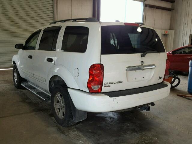 1D4HD48N65F615786 - 2005 DODGE DURANGO SL WHITE photo 3