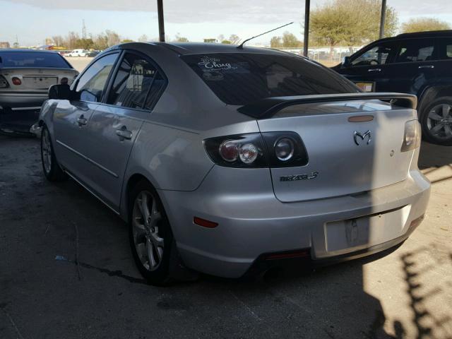 JM1BK12F681185834 - 2008 MAZDA 3 I SILVER photo 3