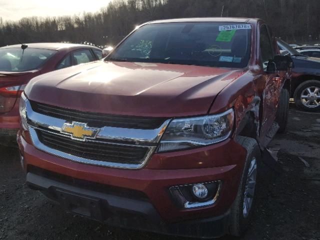 1GCHTBEA1F1189364 - 2015 CHEVROLET COLORADO L RED photo 2