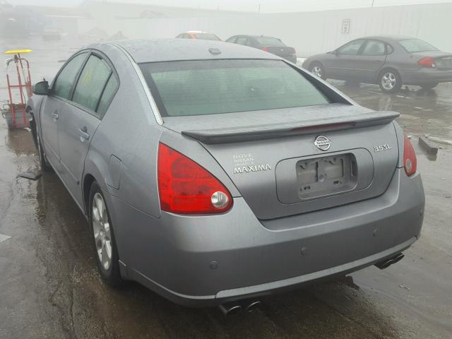 1N4BA41EX7C847016 - 2007 NISSAN MAXIMA SE GRAY photo 3