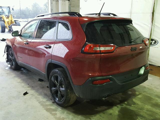 1C4PJLAB4GW323990 - 2016 JEEP CHEROKEE S RED photo 3