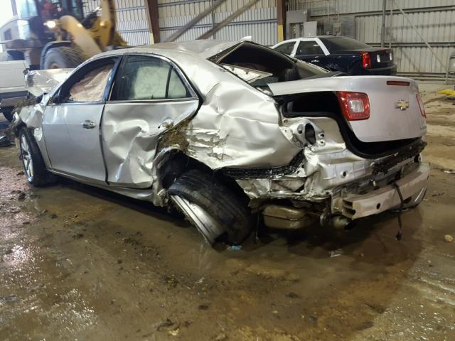 1G11H5SL9EF137436 - 2014 CHEVROLET MALIBU LTZ ვერცხლისფერი ფოტო 3