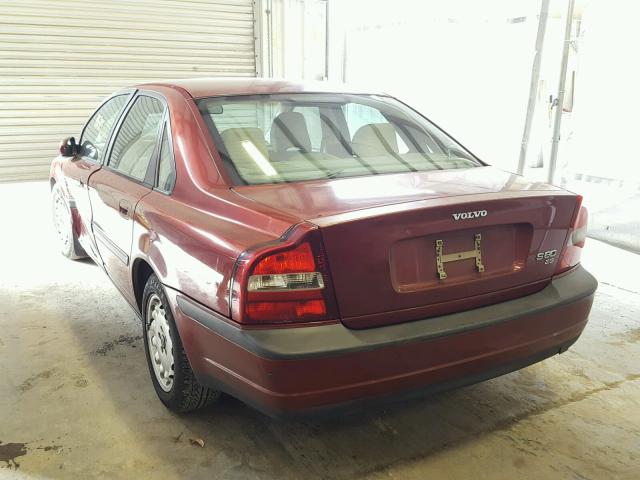 YV1TS94D1Y1107809 - 2000 VOLVO S80 MAROON photo 3