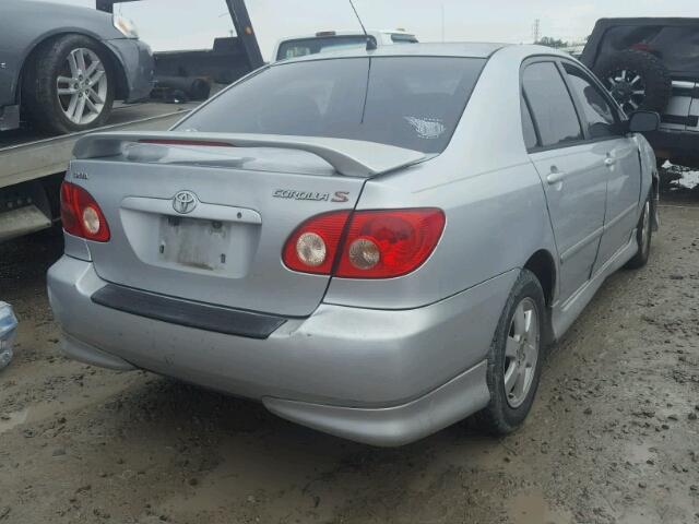 1NXBR32E05Z563196 - 2005 TOYOTA COROLLA CE SILVER photo 4