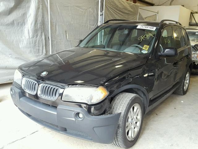 WBXPA73444WC43287 - 2004 BMW X3 2.5I BLACK photo 2