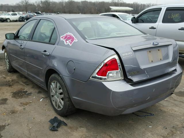 3FAFP06Z76R160564 - 2006 FORD FUSION S GRAY photo 3