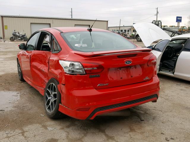 1FADP3F22GL336738 - 2016 FORD FOCUS SE RED photo 3