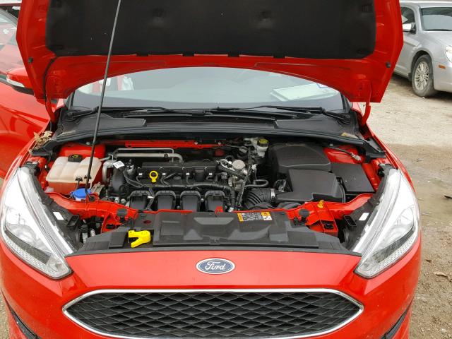 1FADP3F22GL336738 - 2016 FORD FOCUS SE RED photo 7