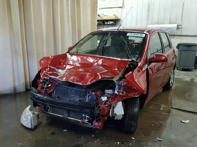 KL1TD6DE2BB132301 - 2011 CHEVROLET AVEO LS RED photo 2