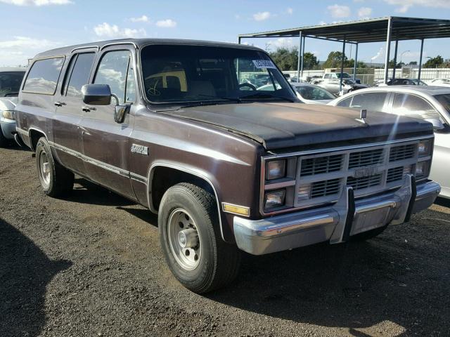 1G5GC26W1EF529496 - 1984 GMC SUBURBAN C MAROON photo 1