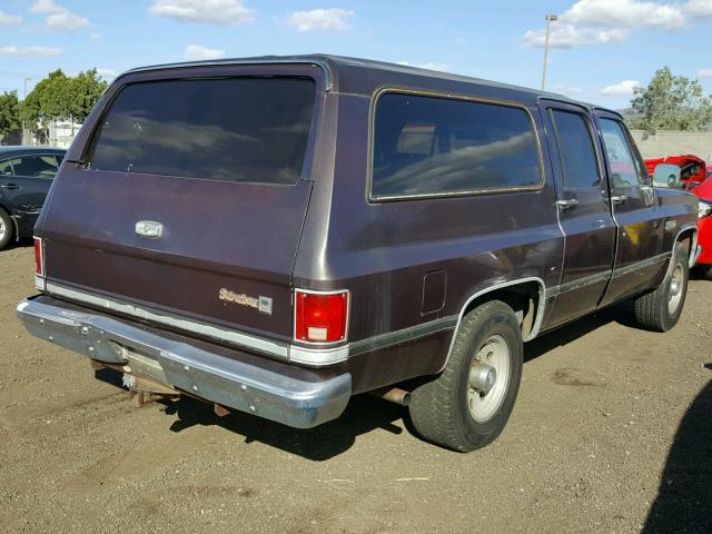 1G5GC26W1EF529496 - 1984 GMC SUBURBAN C MAROON photo 4