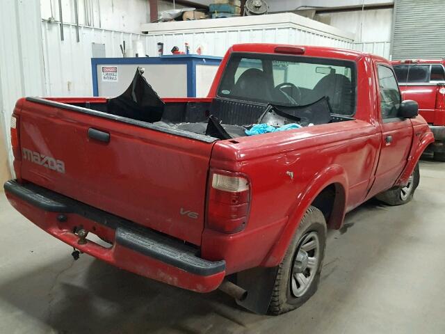 1FTYR10U03PA73205 - 2003 FORD RANGER RED photo 4