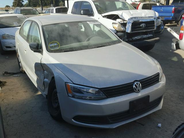 3VW1K7AJ5CM316412 - 2012 VOLKSWAGEN JETTA BASE ვერცხლისფერი ფოტო 1