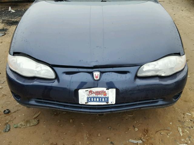 2G1WW15E919310053 - 2001 CHEVROLET MONTE CARL 蓝色 照片 9