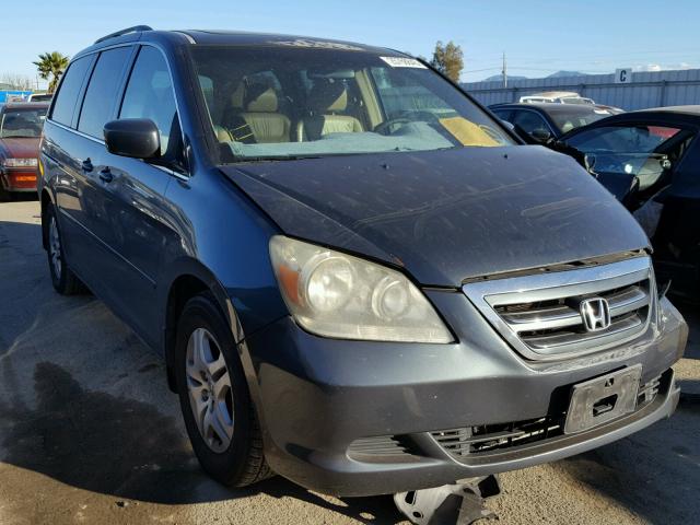 5FNRL38615B406287 - 2005 HONDA ODYSSEY EX GRAY photo 1