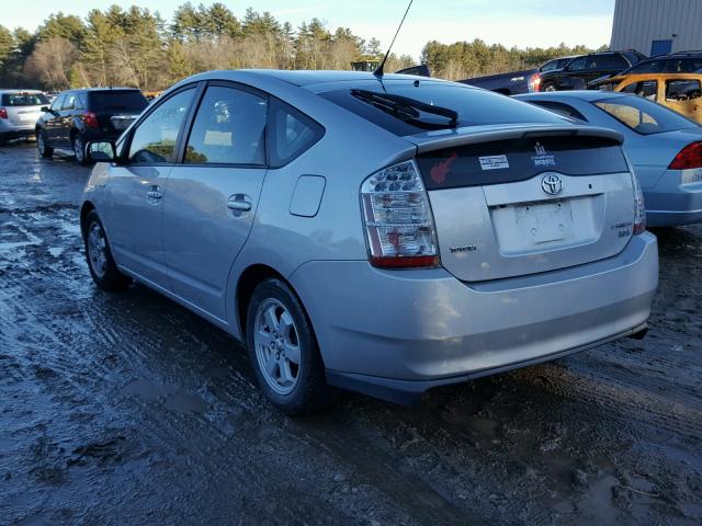 JTDKB20U277612154 - 2007 TOYOTA PRIUS SILVER photo 3