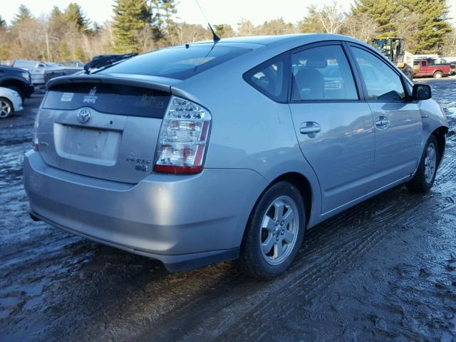 JTDKB20U277612154 - 2007 TOYOTA PRIUS SILVER photo 4