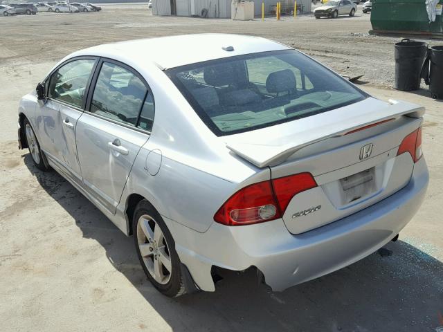 1HGFA16857L043642 - 2007 HONDA CIVIC EX SILVER photo 3