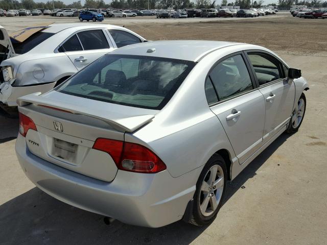 1HGFA16857L043642 - 2007 HONDA CIVIC EX SILVER photo 4
