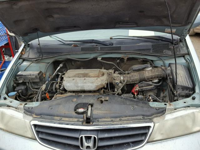 2HKRL18653H500949 - 2003 HONDA ODYSSEY EX BLUE photo 7