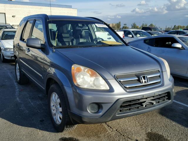 JHLRD78905C035962 - 2005 HONDA CR-V SE GRAY photo 1