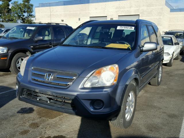 JHLRD78905C035962 - 2005 HONDA CR-V SE GRAY photo 2