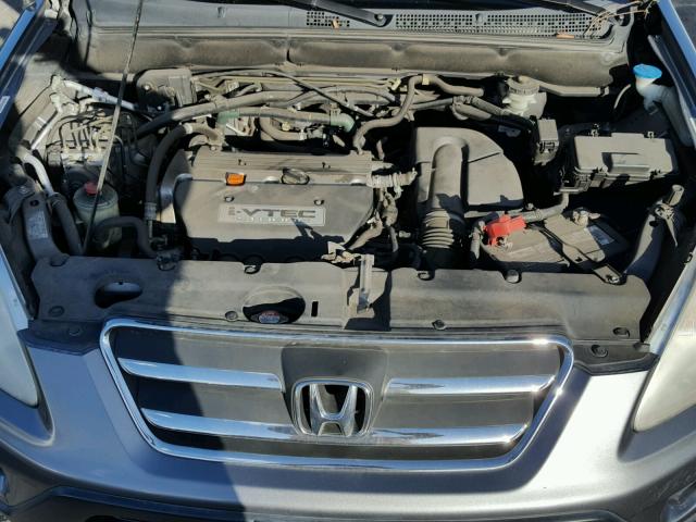 JHLRD78905C035962 - 2005 HONDA CR-V SE GRAY photo 7