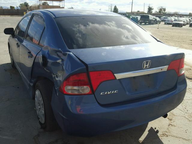 19XFA1F3XAE079720 - 2010 HONDA CIVIC VP BLUE photo 3