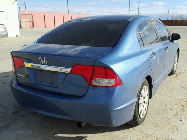 19XFA1F3XAE079720 - 2010 HONDA CIVIC VP BLUE photo 4