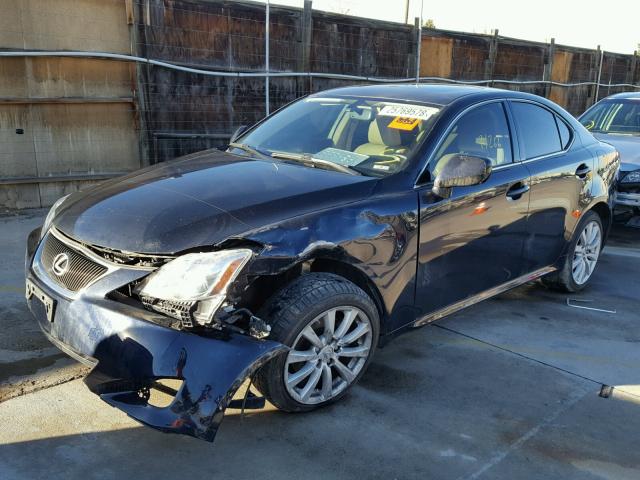 JTHCK262385022471 - 2008 LEXUS IS 250 BLUE photo 2