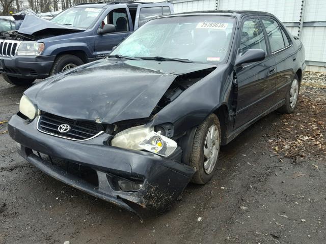 2T1BR12E52C556603 - 2002 TOYOTA COROLLA CE BLACK photo 2