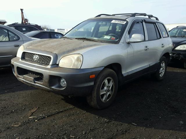 KM8SC73D34U768721 - 2004 HYUNDAI SANTA FE G SILVER photo 2