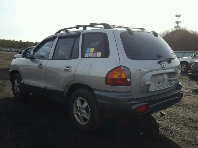 KM8SC73D34U768721 - 2004 HYUNDAI SANTA FE G SILVER photo 3