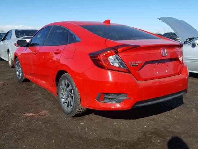 2HGFC2F70HH520662 - 2017 HONDA CIVIC EX RED photo 3