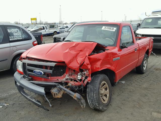 1FTYR10D98PA21532 - 2008 FORD RANGER RED photo 2