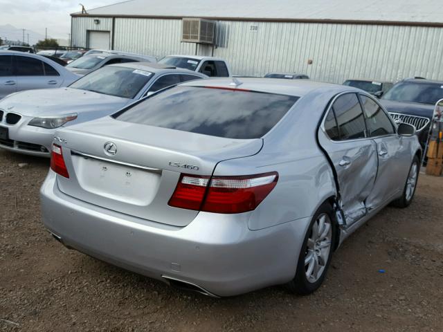 JTHBL46F975051379 - 2007 LEXUS LS 460 SILVER photo 4