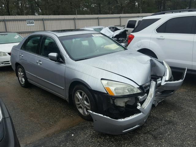 1HGCM56837A154753 - 2007 HONDA ACCORD EX SILVER photo 1