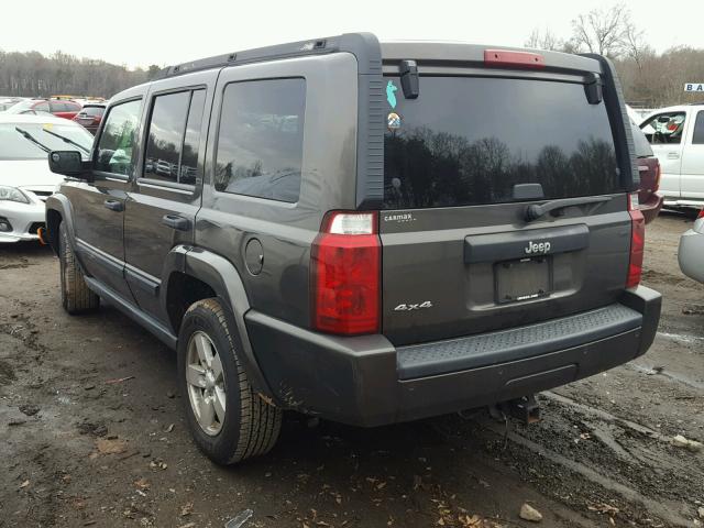 1J8HG48K86C337267 - 2006 JEEP COMMANDER GRAY photo 3