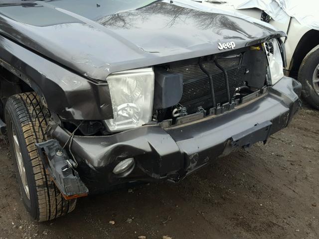 1J8HG48K86C337267 - 2006 JEEP COMMANDER ნაცრისფერი ფოტო 9