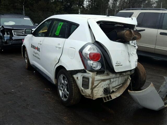 5Y2SP67079Z439055 - 2009 PONTIAC VIBE WHITE photo 3