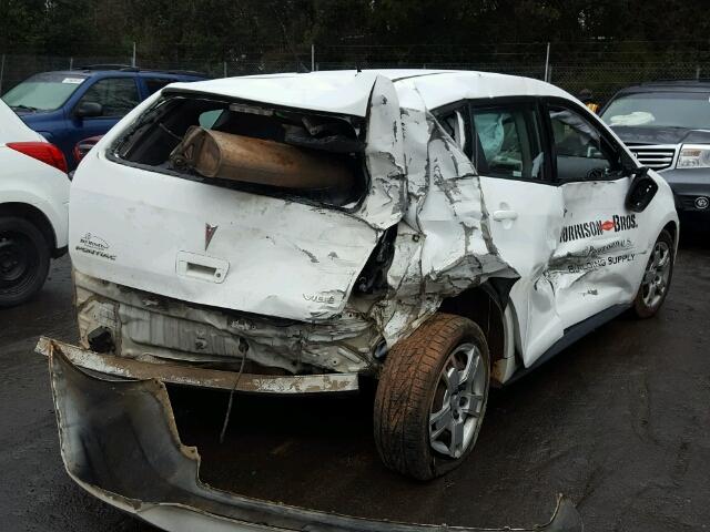 5Y2SP67079Z439055 - 2009 PONTIAC VIBE WHITE photo 4