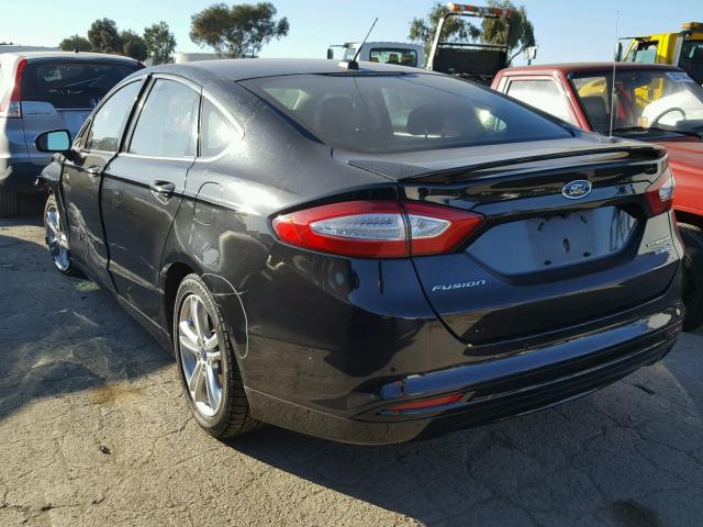 3FA6P0RU0FR245715 - 2015 FORD FUSION TIT BLACK photo 3