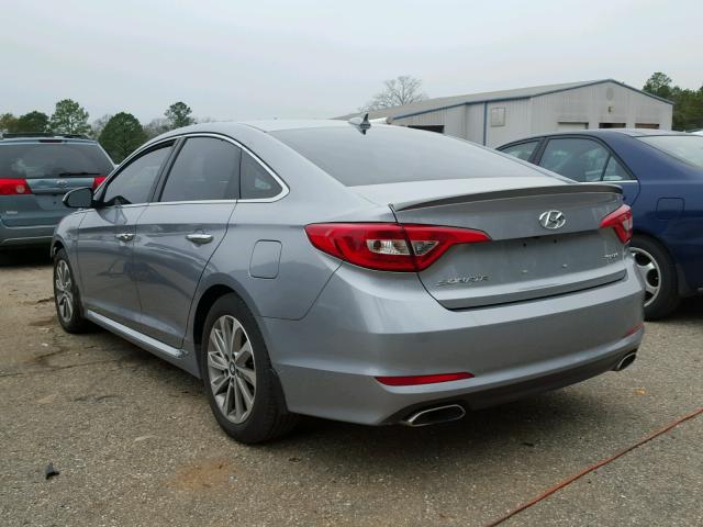 5NPE34AF0FH076143 - 2015 HYUNDAI SONATA SPO GRAY photo 3