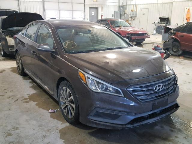 5NPE34AFXFH098327 - 2015 HYUNDAI SONATA SPO CHARCOAL photo 1