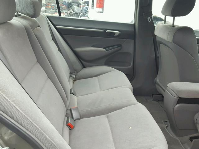 2HGFA16858H316920 - 2008 HONDA CIVIC EX თაფლისფერი ფოტო 6