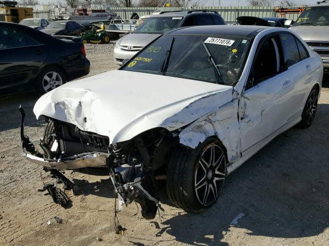 WDDGF8AB5DR267508 - 2013 MERCEDES-BENZ C 300 4MAT WHITE photo 2