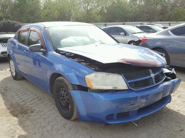 1B3LC46K68N117733 - 2008 DODGE AVENGER SE BLUE photo 1