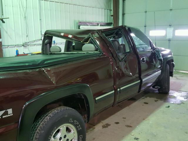 2GCEK19T6Y1314397 - 2000 CHEVROLET SILVERADO BURGUNDY photo 9