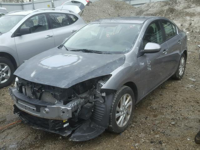 JM1BL1V82C1692037 - 2012 MAZDA 3 I SILVER photo 2